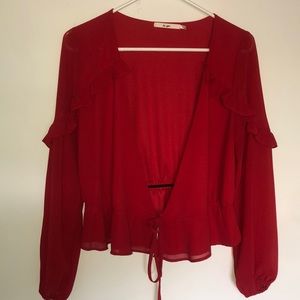 Fancy blouse, great for dates with leather pants/jeans and cute heels